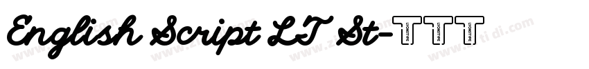 English Script LT St字体转换